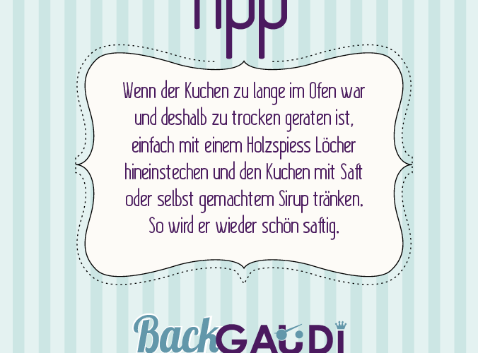 Backtipp Rühteig