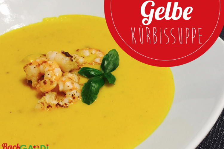 Gelbe Kürbissuppe