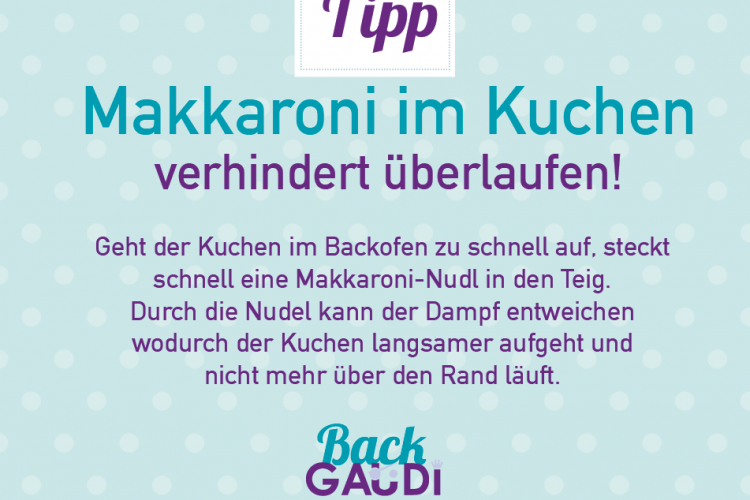 Backtipp Rührkuchen