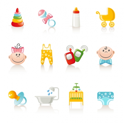 vivid_baby_icon_design_vector_522570